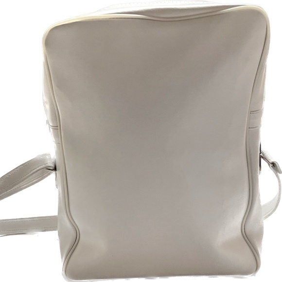 Pam Travel Original Vtg Tote Carry On Bag White Blue Shoulder Strap Airlines - Picture 3 of 8